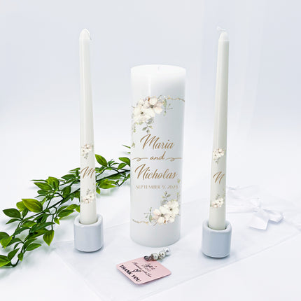 Wedding Jasmine Unity Candles