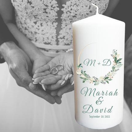 Personalized Wedding Candle Wedding candle favor, Wedding Table centerpiece, Vela de Matrimonio, Unity Candle, Custom Candle, Pillar Candle