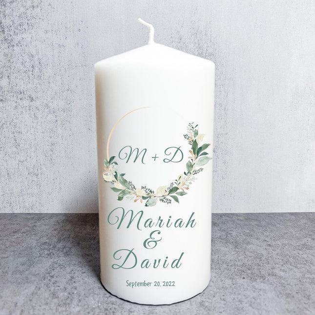 Personalized Wedding Candle Wedding candle favor, Wedding Table centerpiece, Vela de Matrimonio, Unity Candle, Custom Candle, Pillar Candle