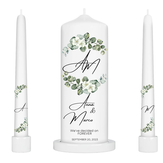 Personalized Wedding Candle Wedding favors, Wedding Table centerpiece, Vela de Matrimonio, Custom Candle, Unity Candle Set
