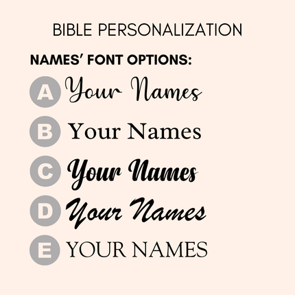 Personalized Baby Bible Custom Engraved Christening Baptism Gift