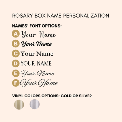 Personalized Rosary Box Custom Box in Maple or Walnut Wood for Baptism or Communion Gift