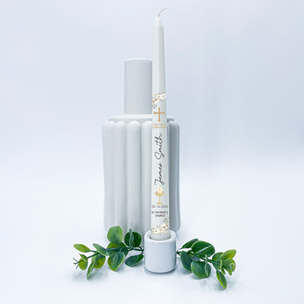 First Holy Communion Jasmine Taper Candle
