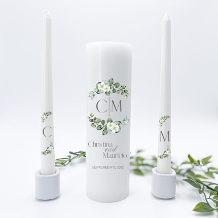 Wedding Greenie Unity Candles