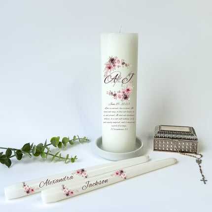 Wedding Rose Unity Candles