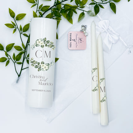 Wedding Greenie Unity Candles