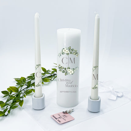 Wedding Greenie Unity Candles