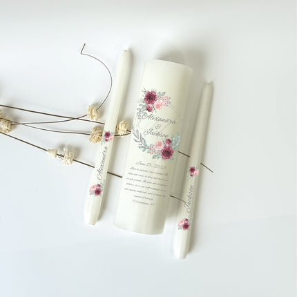 Wedding Clover Unity Candles