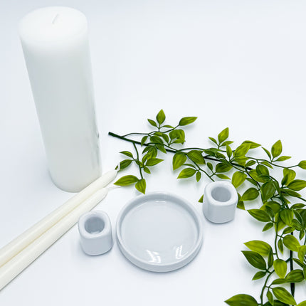 Candle Holders and Vase Set