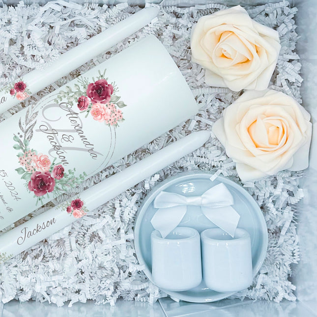 Wedding Gift Box Rose Unity Candle