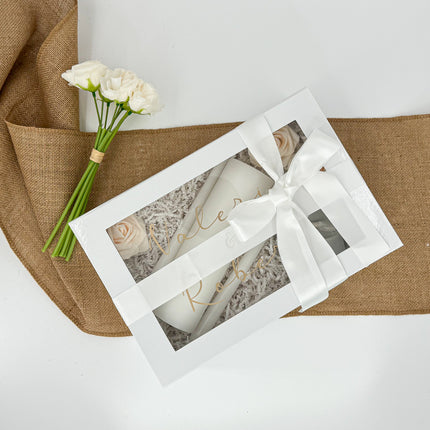 Wedding Gift Box Rose Unity Candle