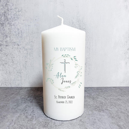 Baptism Celandine Candle