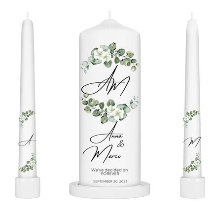 Wedding Simple Verte Unity Candles